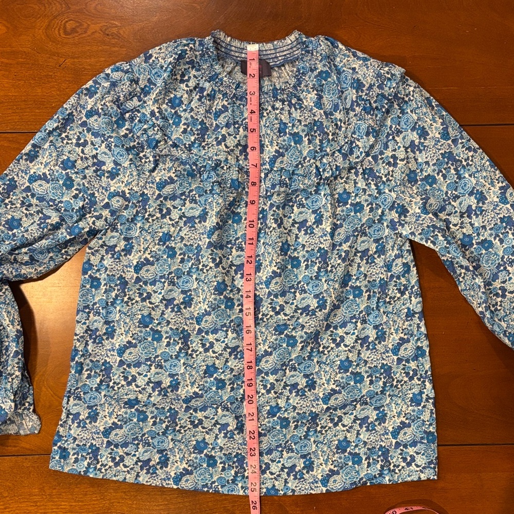J.Crew x Liberty Fabrics Floral‎ Popover Blouse | Size M | EUC - Picture 11 of 11